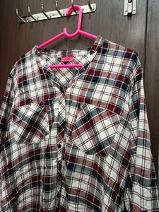 Checkered Casual Slim Neck Shirt