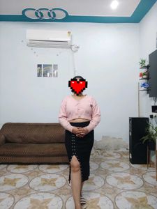 Cute Pink Crop Cardigan top