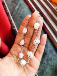 White Stone Jewelry Set