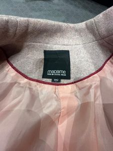 Madame Winter Elegant Mauve Trench Coat