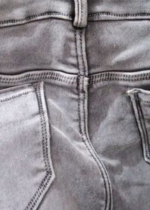 Gray Wash Denim Jeans