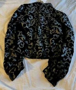 ZARA Black Velvet Top