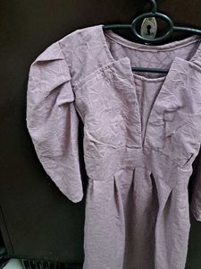 Vintage Puff Sleeve Dress