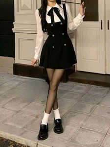 y2k cute black bottom dress