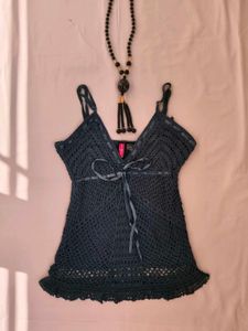 Crochet Knit Cami Top