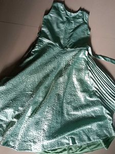 Pleated Mint Green Party Dress