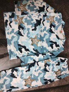 Boys Camo Print Set
