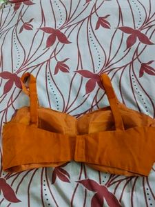 Embellished Orange Blouse