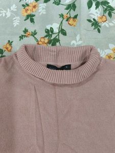 Dusty Rose Mock Neck Sweater