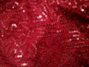 Burgundy Sequin Cami Crop Top