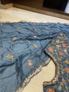 blue gown with dupatta