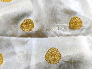 White color Silk saree