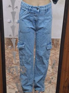 BLUE CARGO JEANS 💅💋