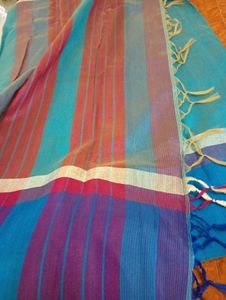 Elegant Teal Saree with blouse