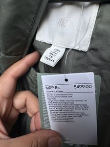 H&amp;M Quilted Jacket With Scarf