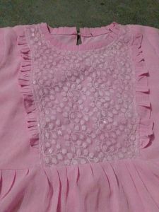 Pink Embellished Top