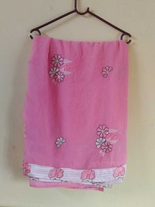Party Wear Pink Saree