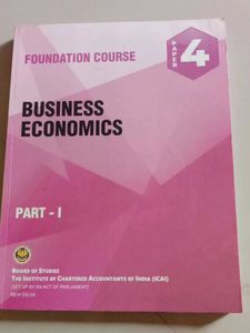 CA Foundation Business Economics