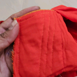 heavy work on orange saree *** price drop*