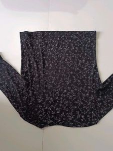 Branded Crop Black Top