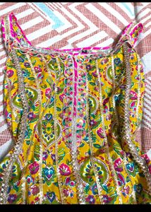 sharara suit mustard Yellow