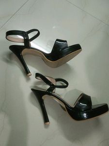 Women Pencil Heel Sandal Black