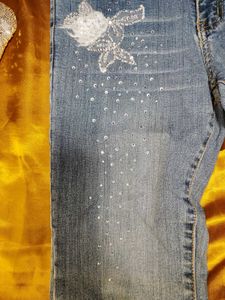 Embellished Flare Jeans