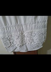Elegant White Lace Top