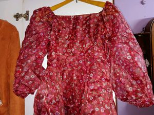 Floral Puff Sleeve Dress