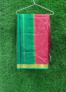Maroon Silk Saree with Blouse
