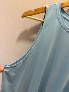 Light Blue Flowy Tank Top