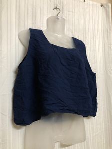 Blue Sleeveless Top