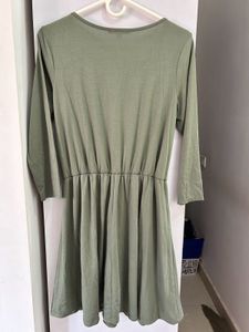 Olive Green Mini Dress