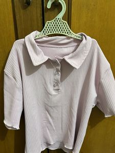 Cute Collared Top