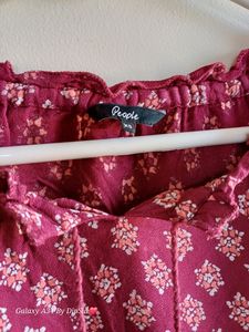 Full, Ballon Sleeves Printed Top (XS / S - Size)
