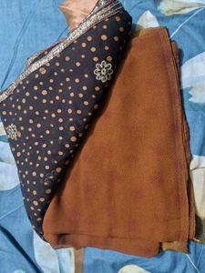 Saree With Stiched Blouse