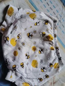 Cute Bee Print Baby Shorts Cloth Diaper