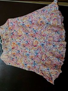 Paisley Print Mini Skirt
