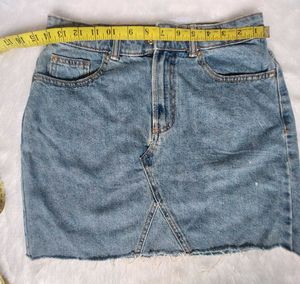 Denim Mini Skirt