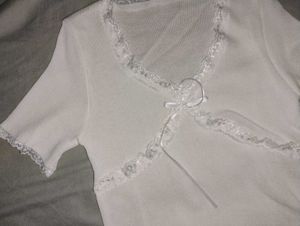 Coquette Bow White Top