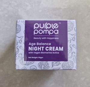 Purple Pompa Age Balance Night Cream - 50g