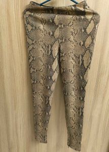 Rare Luxury Zara Animal Print Faux Leather Pant