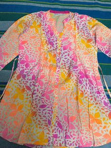 Colorful Floral Print Tunic