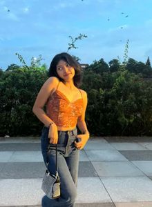 Woman Floral Print Top