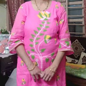 jamdhani cotton kurta and dupatta