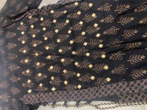Black Printed Kurta