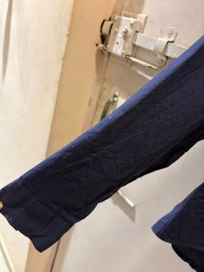 Elegant Blue Up-Down Strachable Shirt