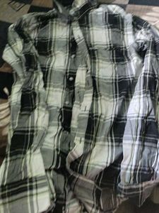 Black &amp; White Plaid Button-Down