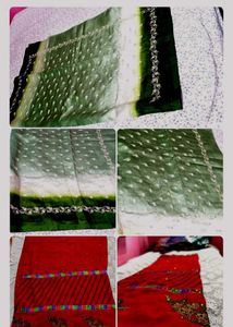 Elegant Green Ombre Saree2