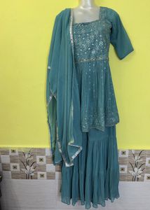 beautiful sequins work dress set